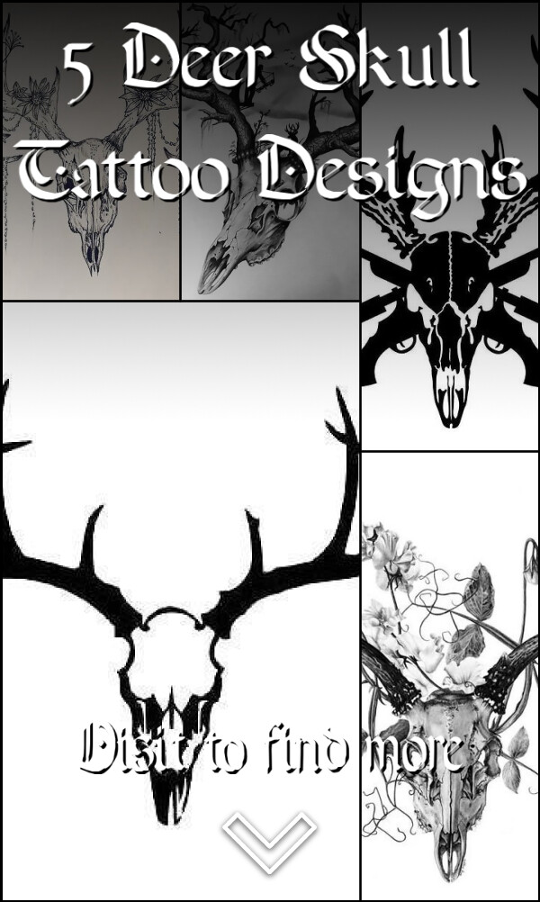 5 Deer Skull Tattoo Designs
