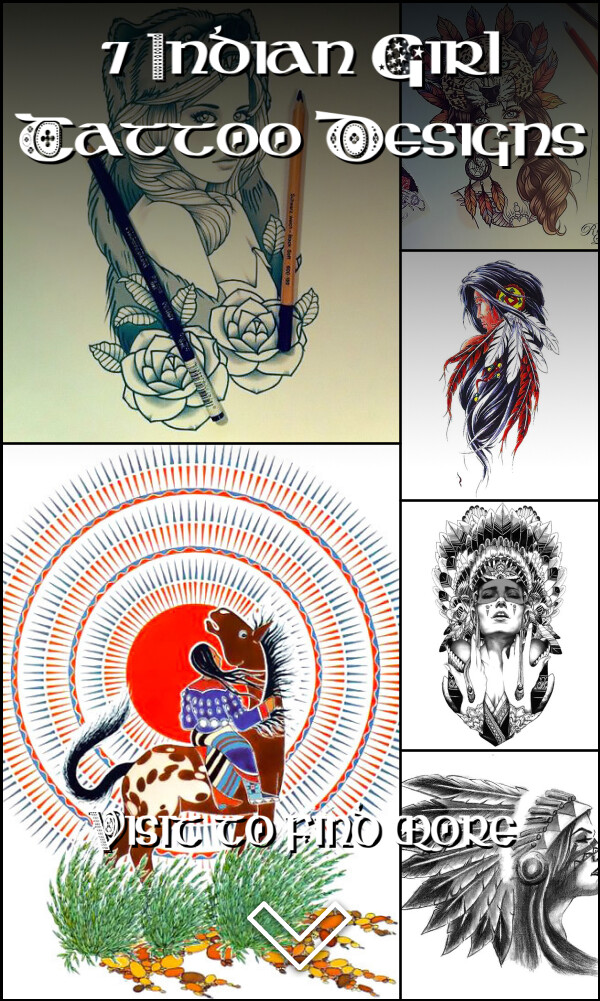 7 Indian Girl Tattoo Designs