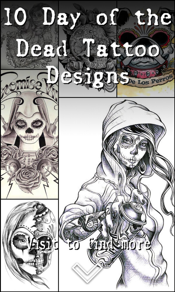 10 Day of the Dead Tattoo Designs