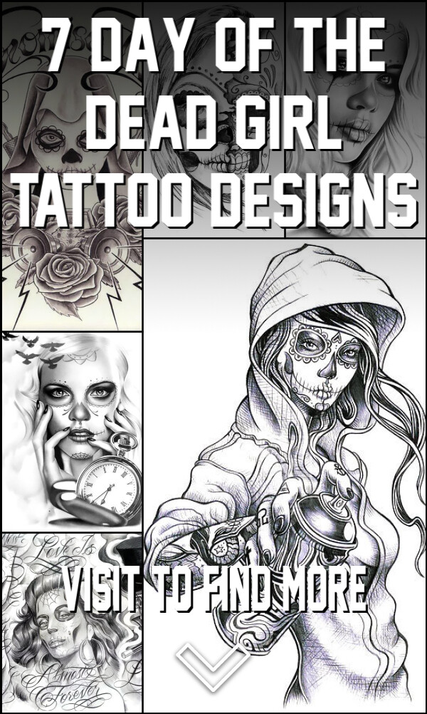 7 Day of the Dead Girl Tattoo Designs