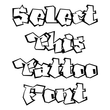 Angular Tattoo Font