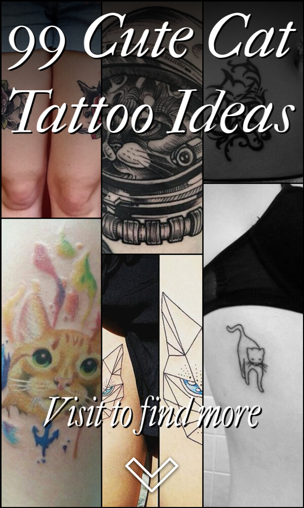 99 Cute Cat Tattoo Ideas