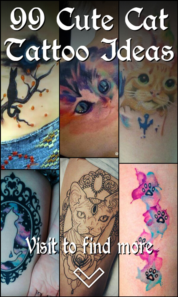 99 Cute Cat Tattoo Ideas