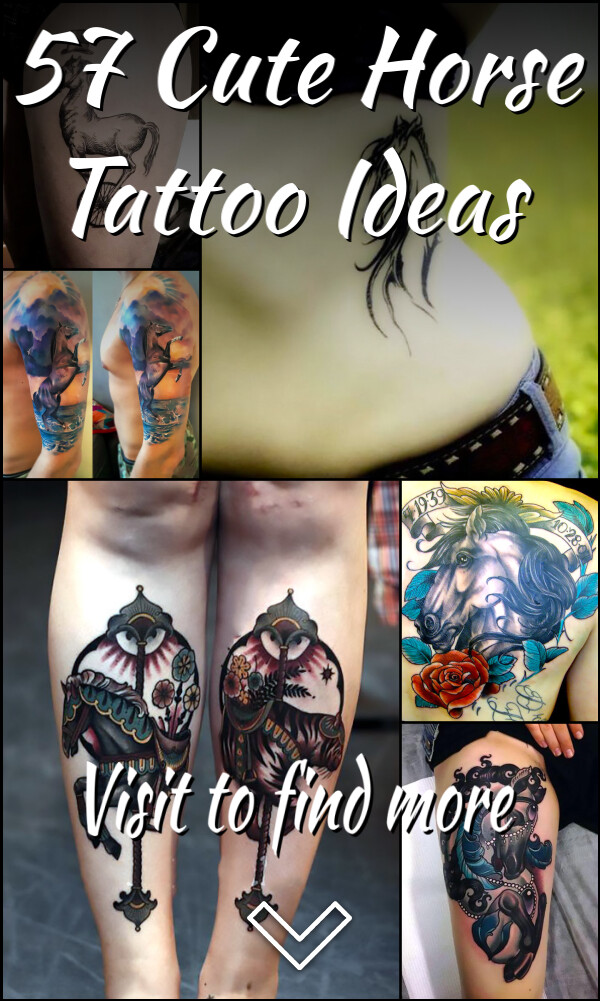 57 Cute Horse Tattoo Ideas