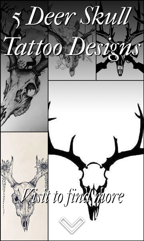 5 Deer Skull Tattoo Designs