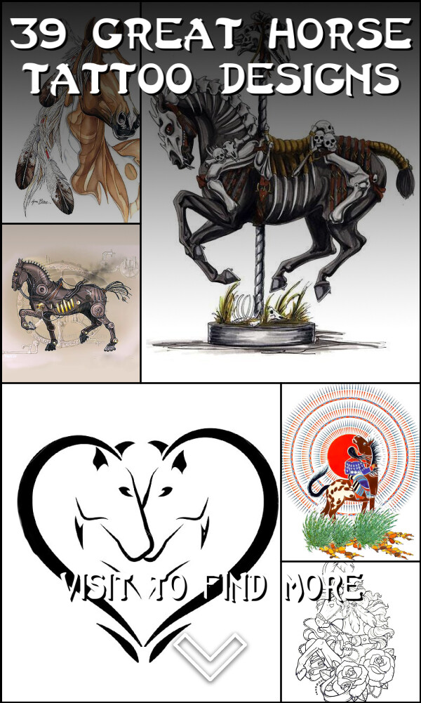39 Great Horse tattoo designs