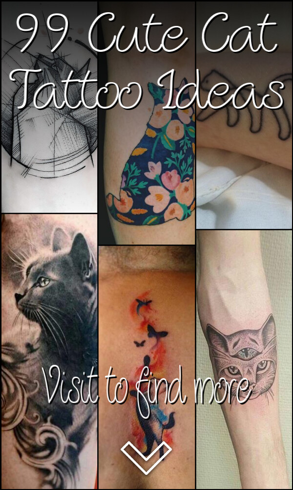 99 Cute Cat Tattoo Ideas