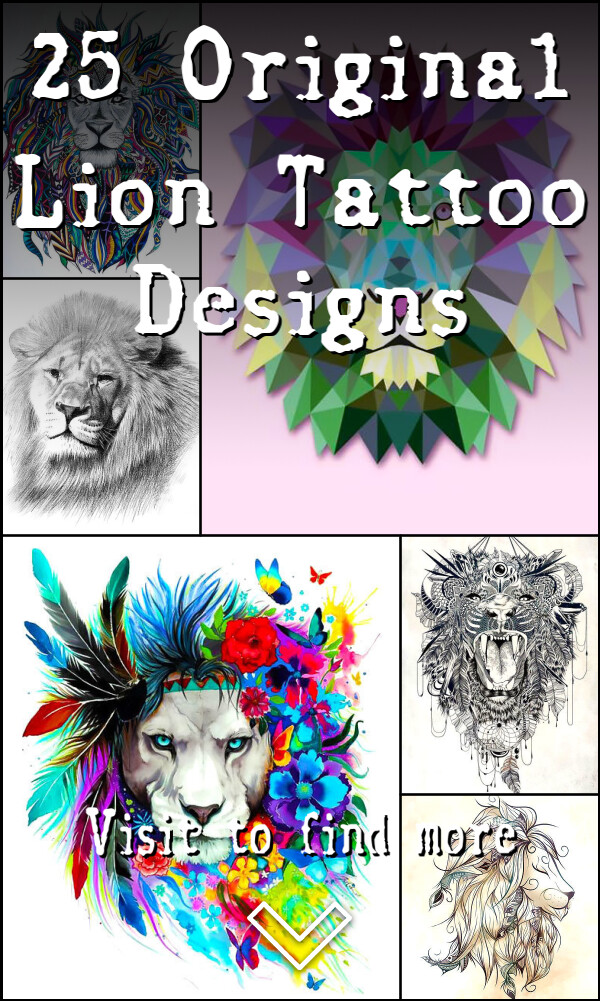 25 Original Lion Tattoo Designs