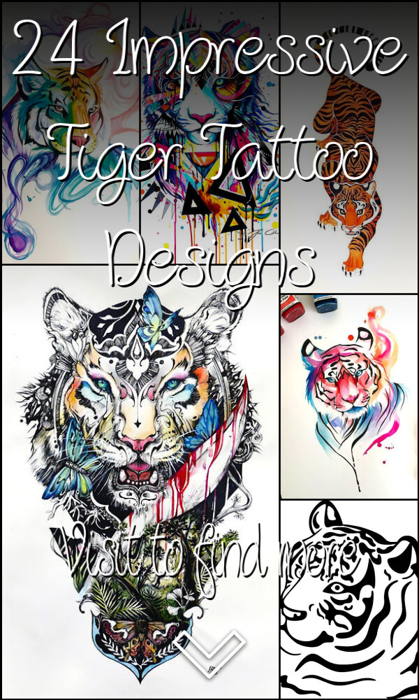 24 Impressive Tiger Tattoo Designs