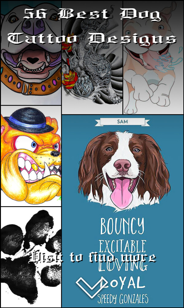 56 Best Dog Tattoo Designs