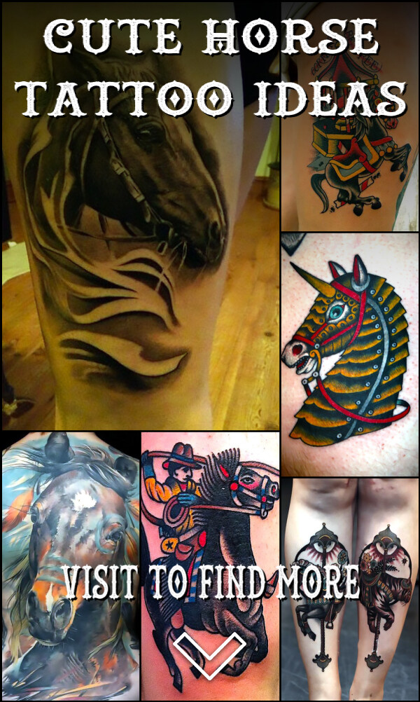 57 Cute Horse Tattoo Ideas