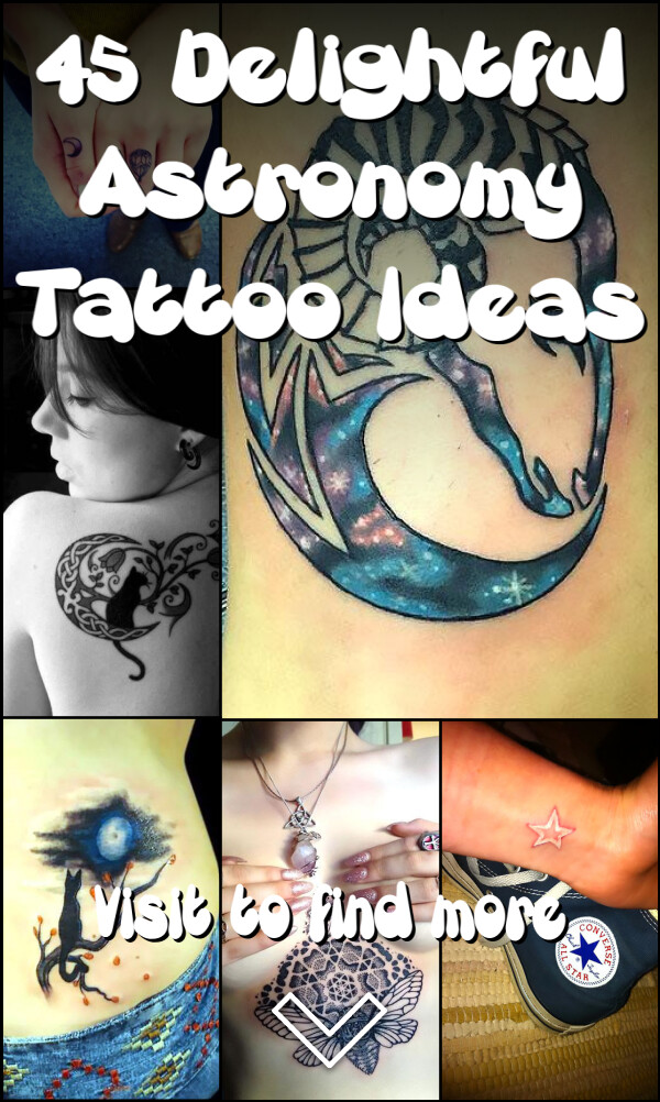 45 Delightful Astronomy Tattoo Ideas