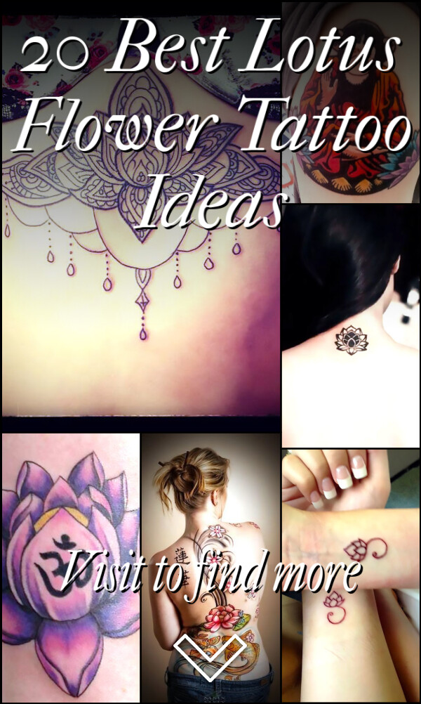 20 Best Lotus Flower Tattoo Ideas