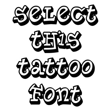 MyGraffiti Tattoo Font