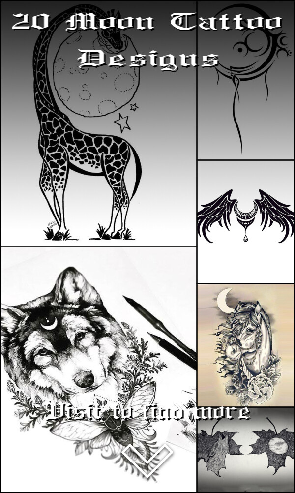20 Moon Tattoo Designs
