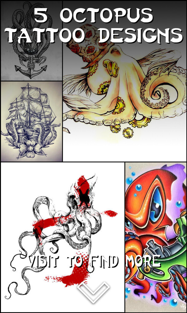 5 Octopus Tattoo Designs