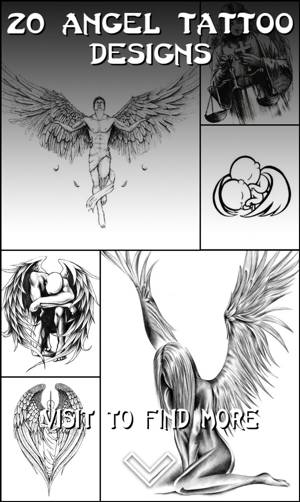 20 Angel Tattoo Designs