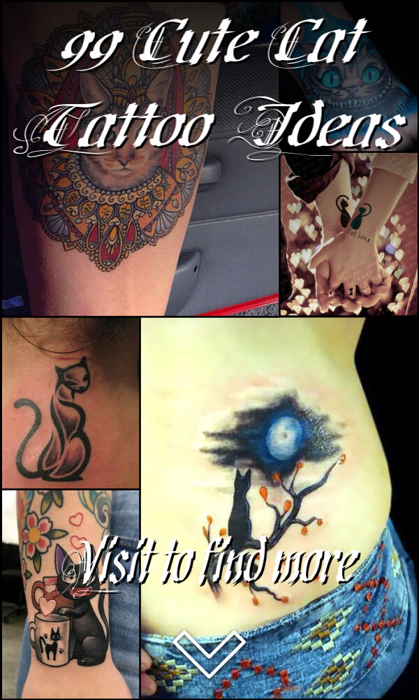 99 Cute Cat Tattoo Ideas