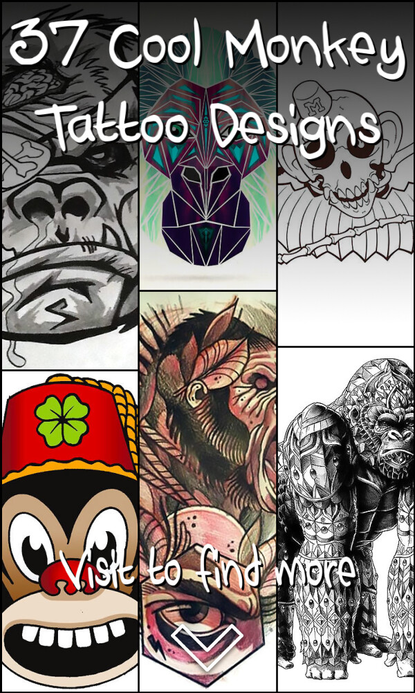 37 Cool Monkey Tattoo Designs