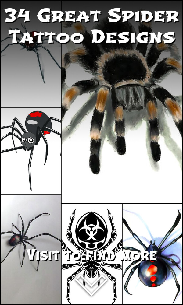 34 Great Spider Tattoo Designs