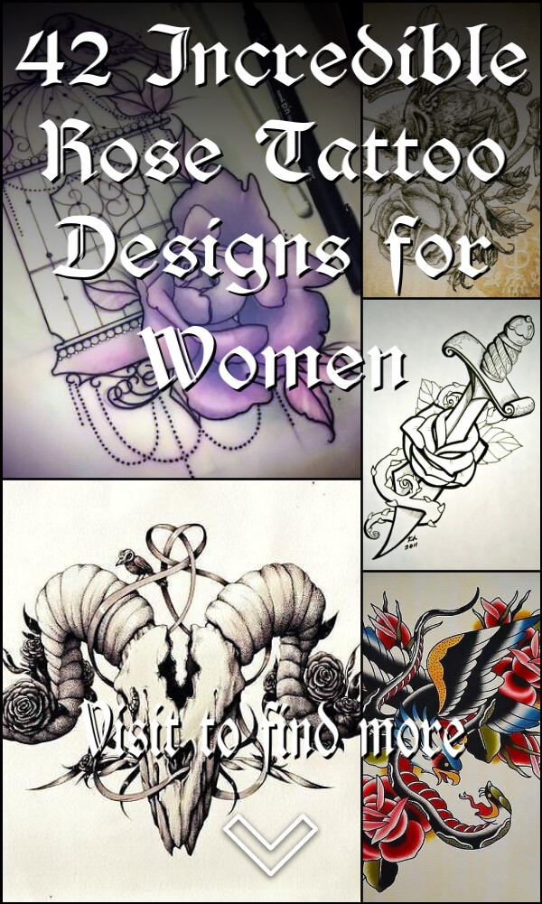 42 Incredible Rose Tattoo Designs for Women