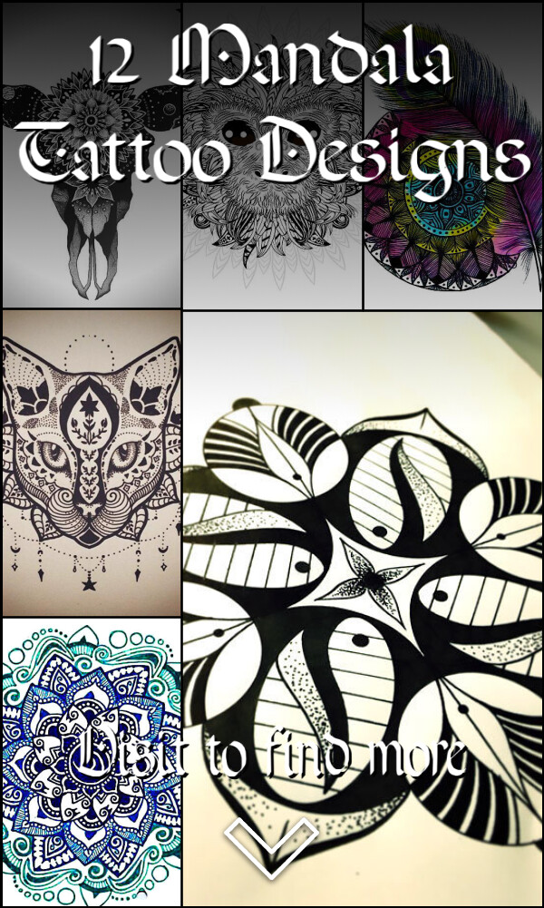 12 Mandala Tattoo Designs