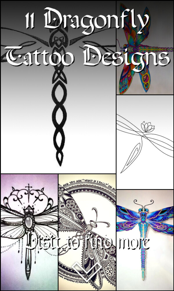 11 Dragonfly Tattoo Designs