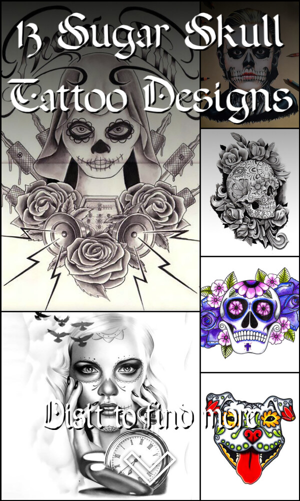 13 Sugar Skull Tattoo Designs