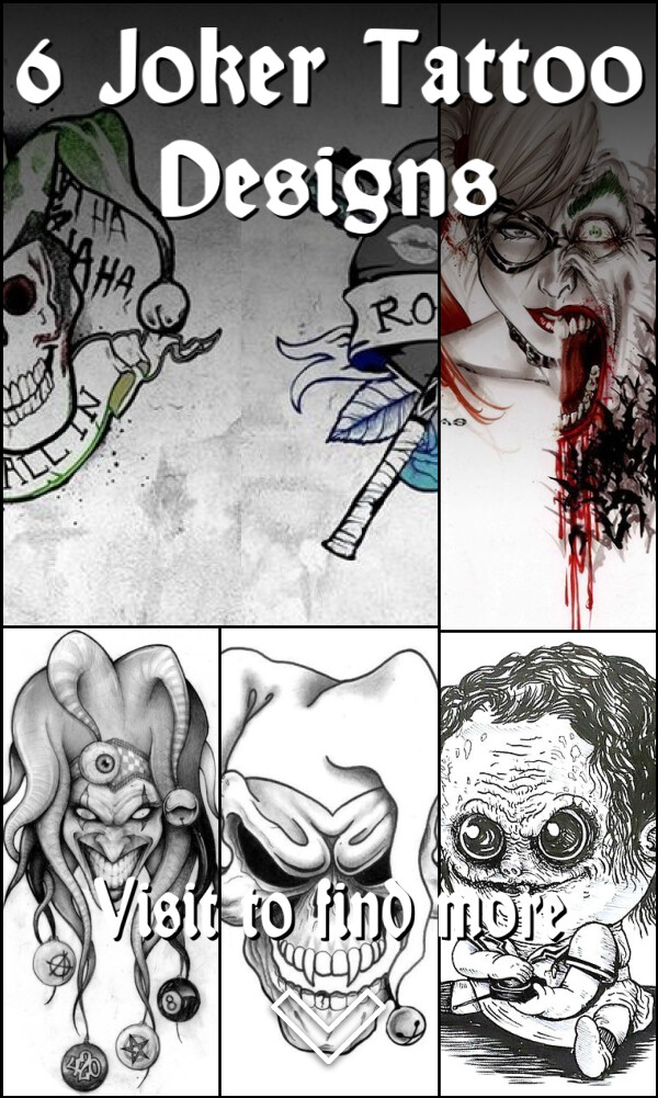 6 Joker Tattoo Designs