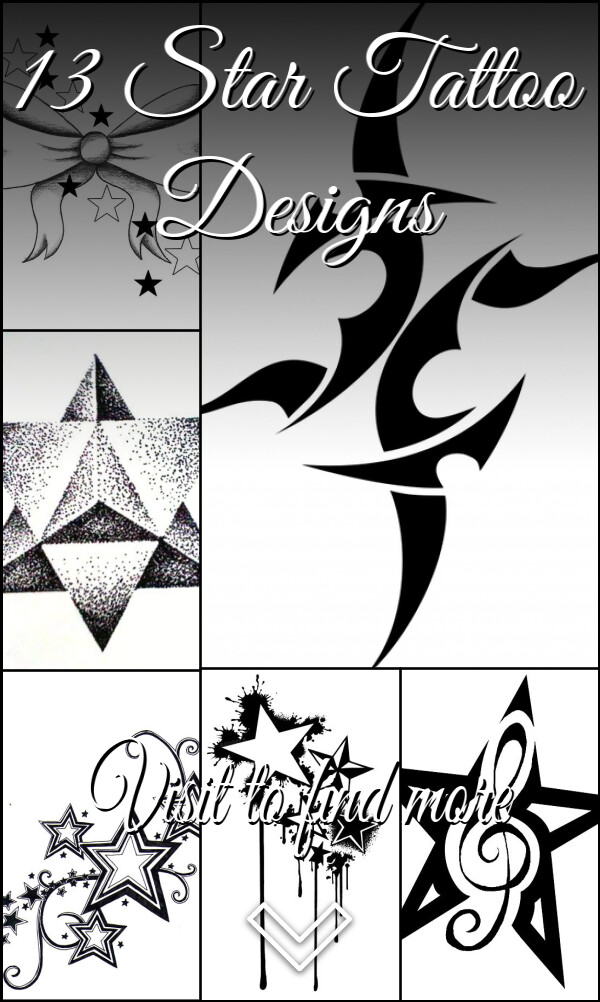 13 Star Tattoo Designs