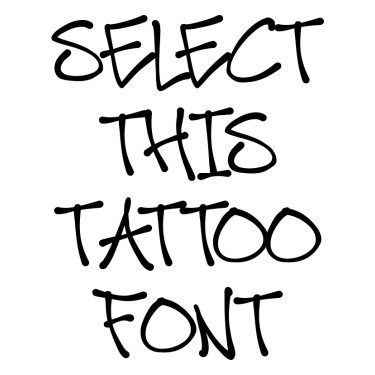 SimpleGraffiti Tattoo Font