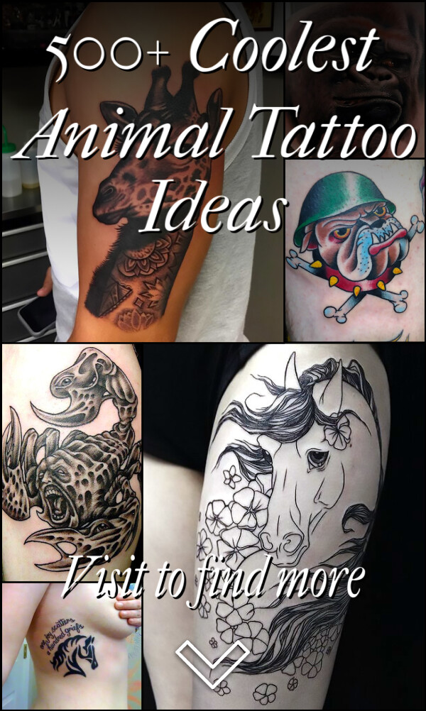 500+ Coolest Animal Tattoo Ideas