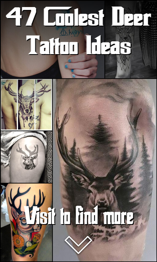 47 Coolest Deer Tattoo Ideas