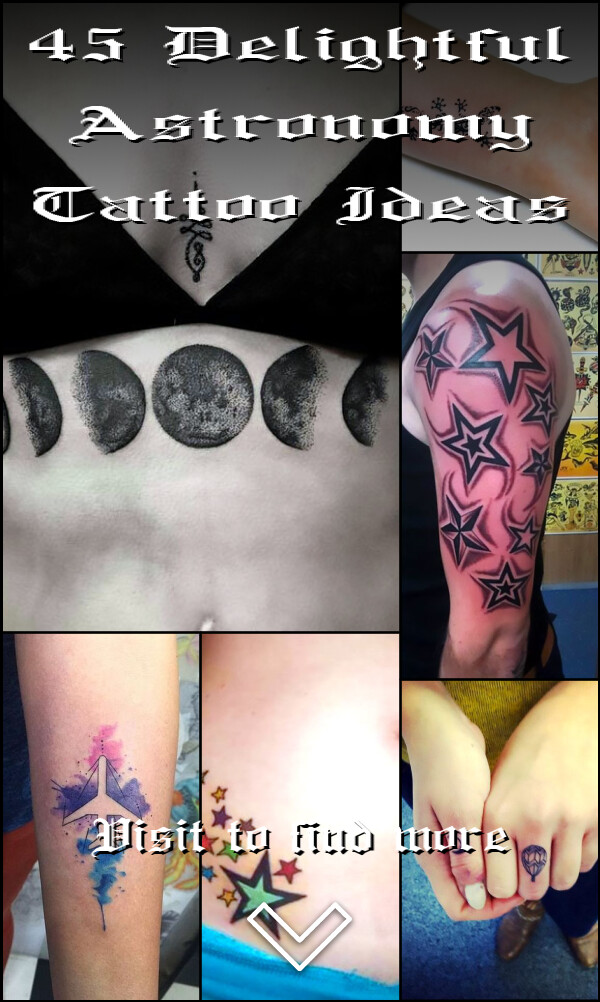 45 Delightful Astronomy Tattoo Ideas