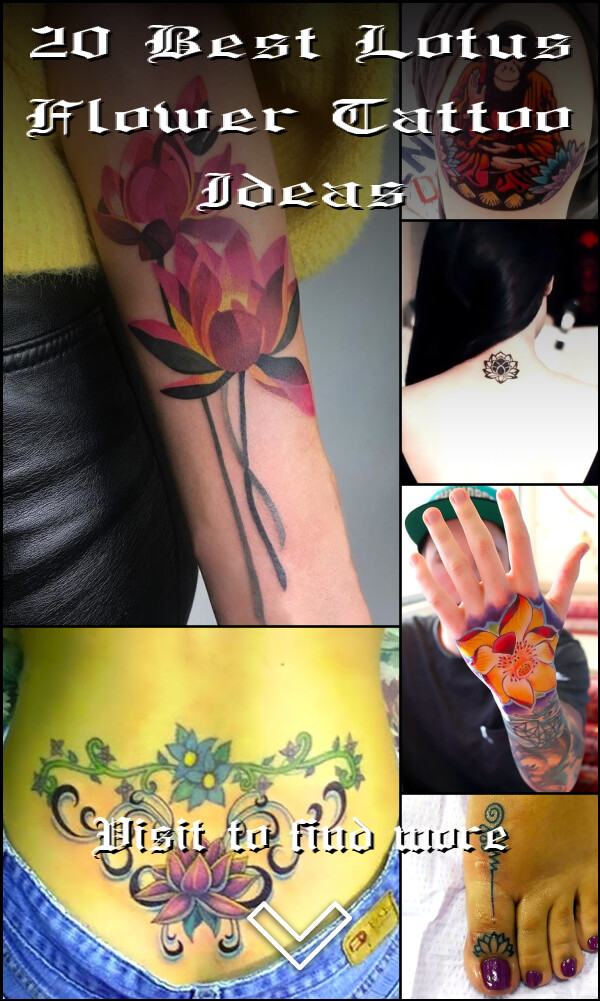 20 Best Lotus Flower Tattoo Ideas