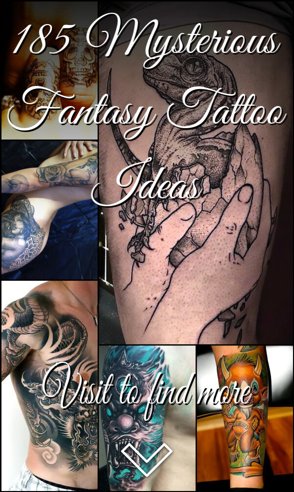 185 Mysterious Fantasy Tattoo Ideas