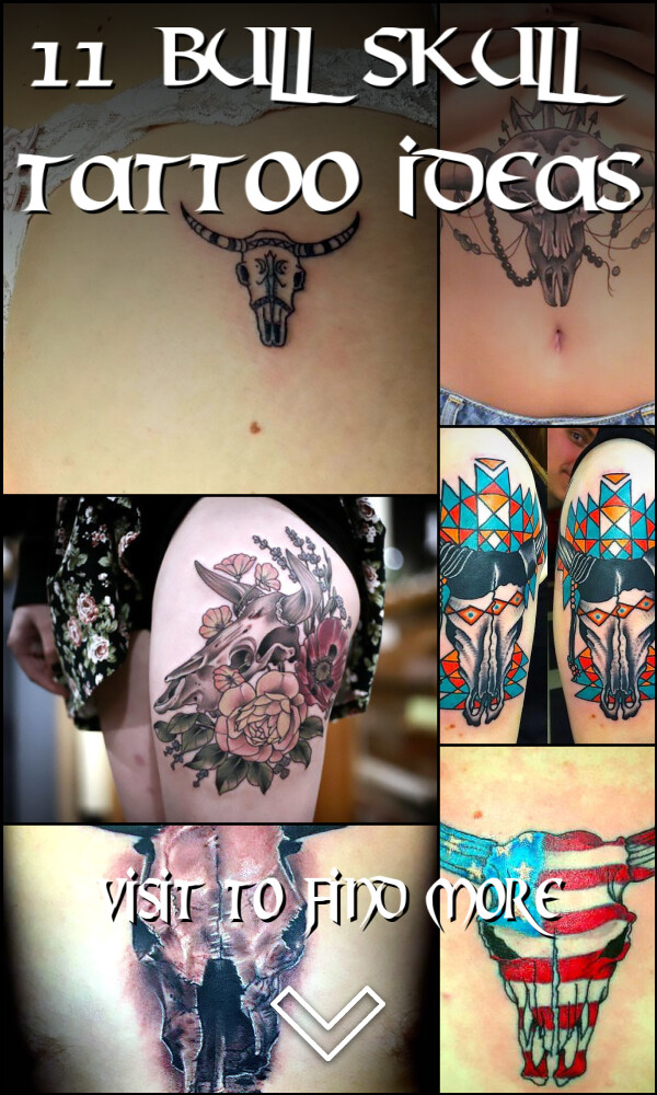 11 Bull Skull Tattoo Ideas