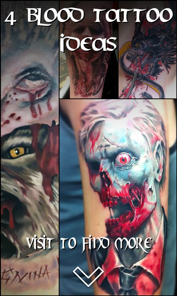4 Blood Tattoo Ideas