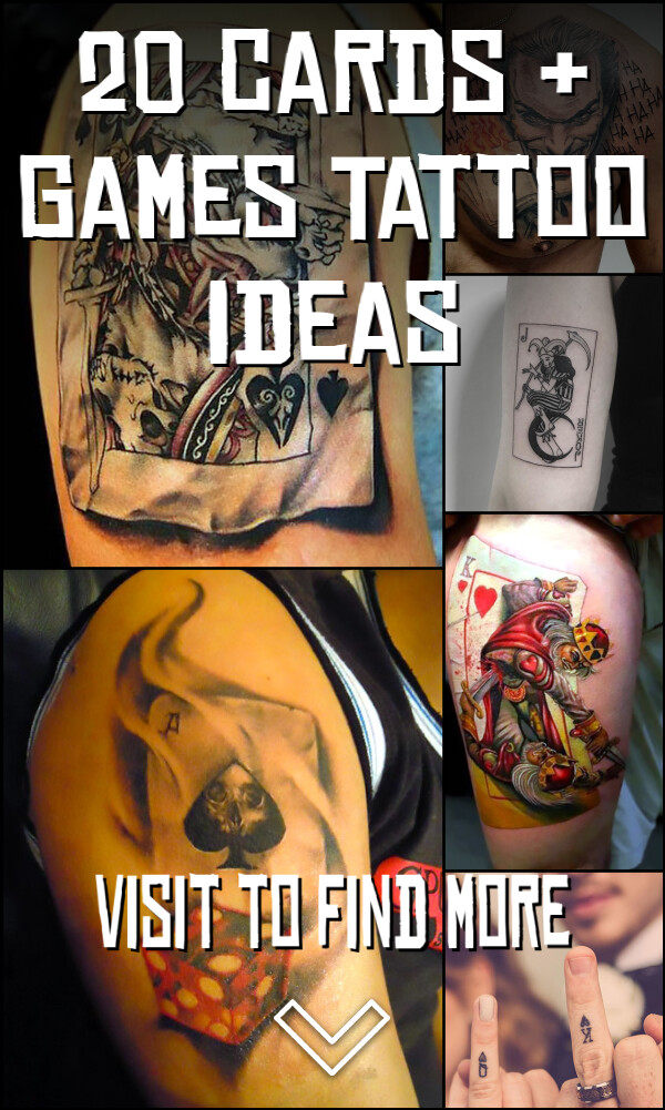20 Cards & Games Tattoo Ideas
