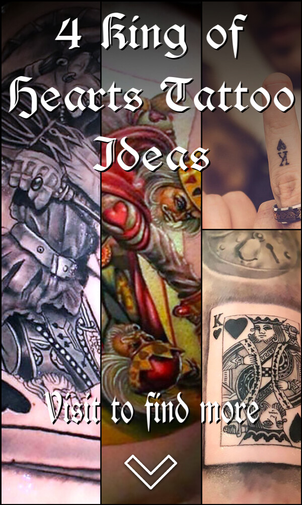 4 King of Hearts Tattoo Ideas
