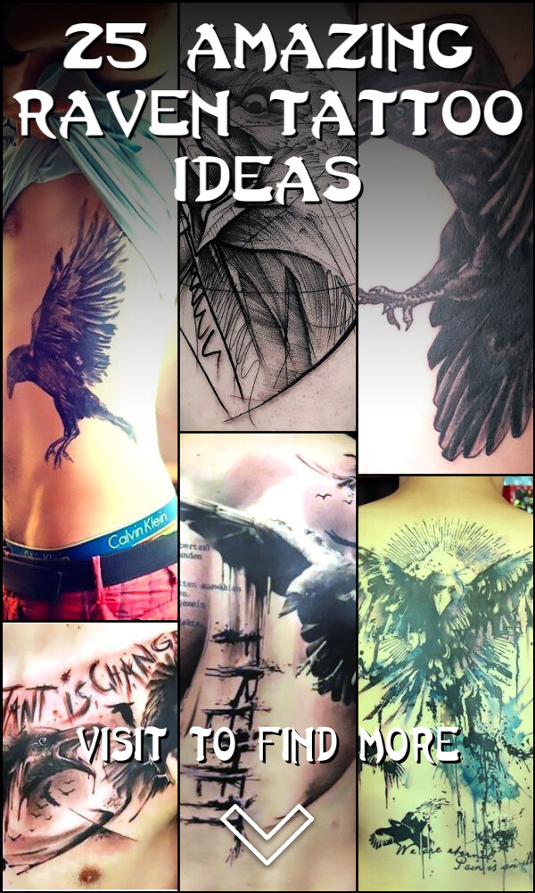 25 Amazing Raven Tattoo Ideas