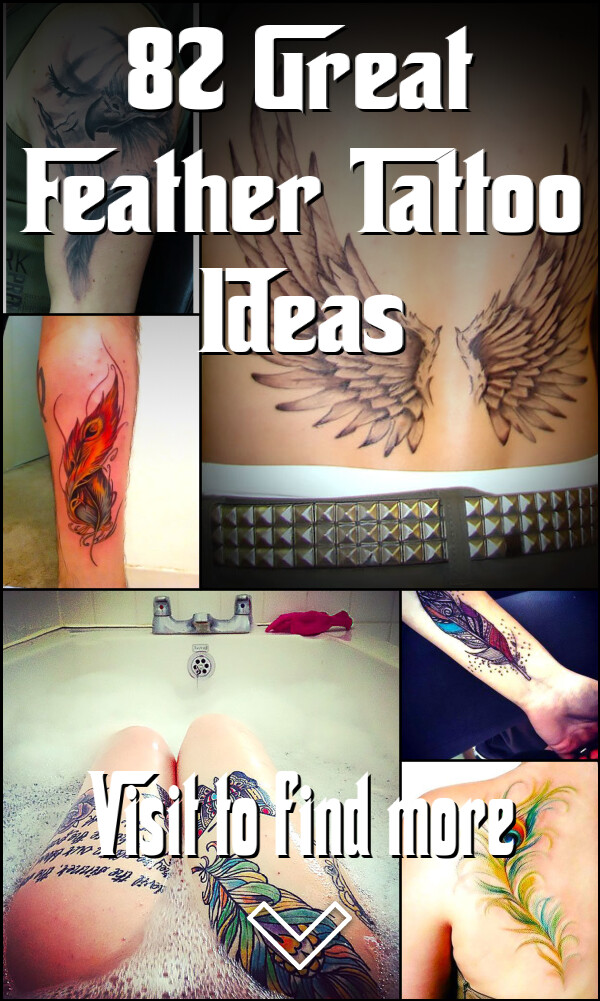 82 Great Feather Tattoo Ideas