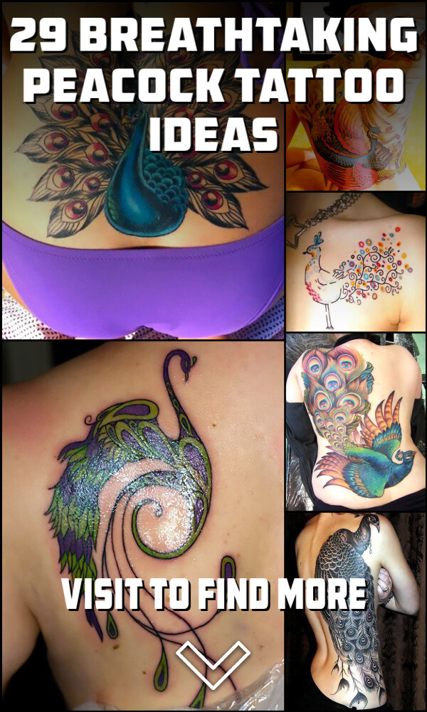 29 Breathtaking Peacock Tattoo Ideas