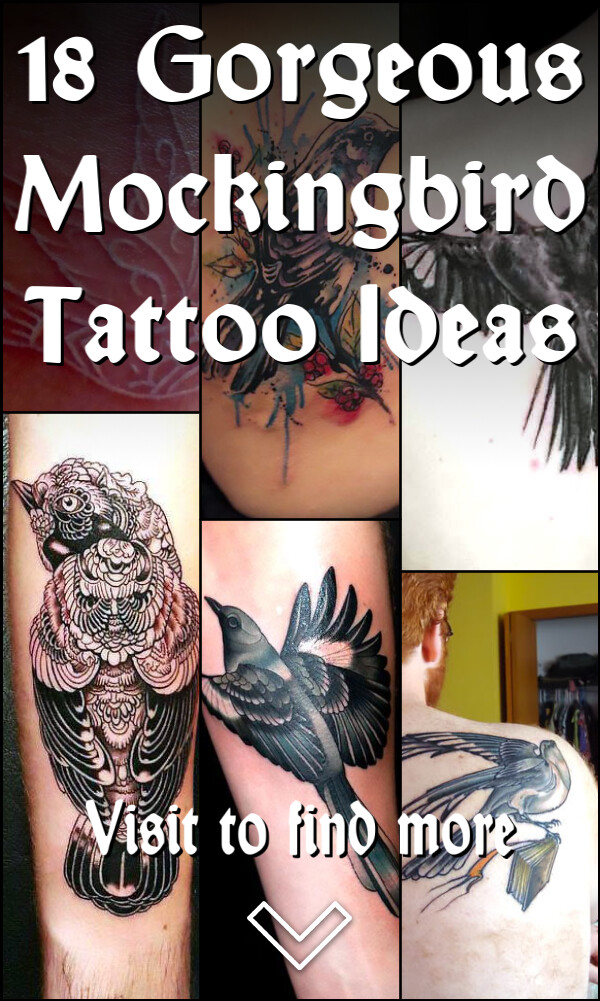 18 Gorgeous Mockingbird Tattoo Ideas