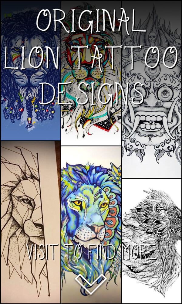 25 Original Lion Tattoo Designs