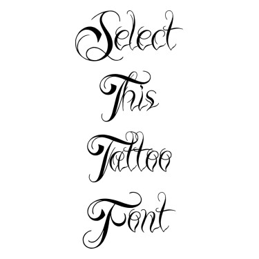 Amazing Script Font Tattoo Font