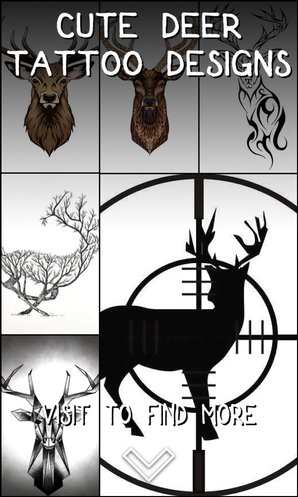 30 Cute Deer Tattoo Designs