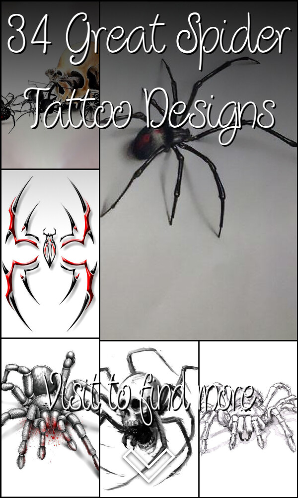 34 Great Spider Tattoo Designs