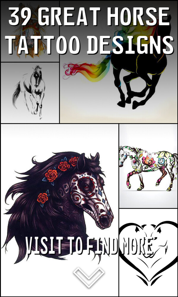 39 Great Horse tattoo designs