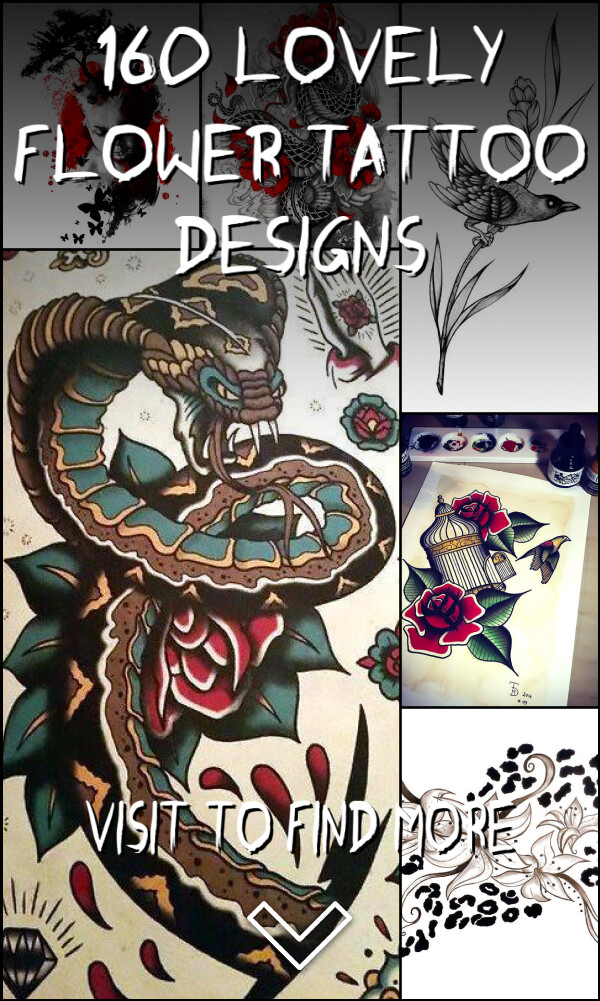160 Lovely Flower Tattoo Designs